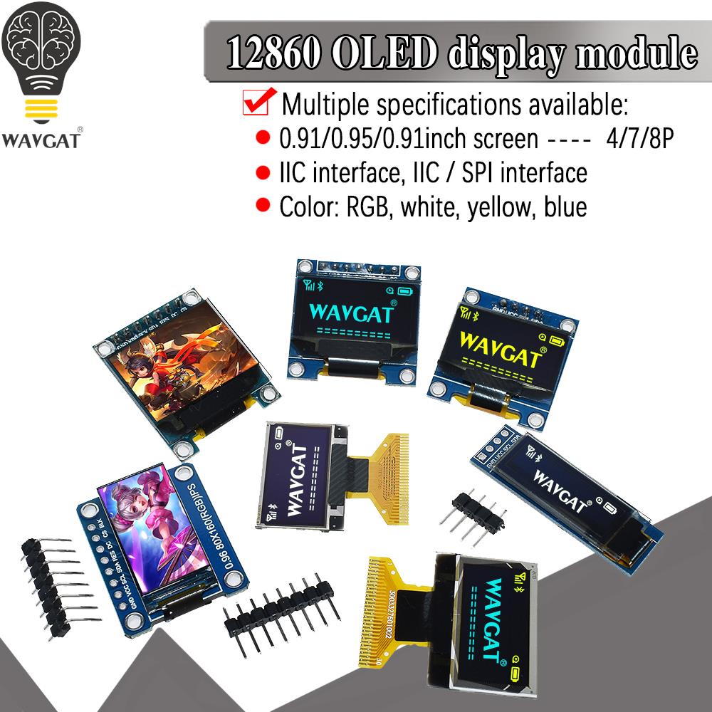 Oled Display 0.96 - Trắng Vàng Xanh Dương Màu 4Pin