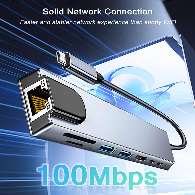 8 In 1 USB Type C Hub for MacB - đánh giá và giá Sd Card Module
