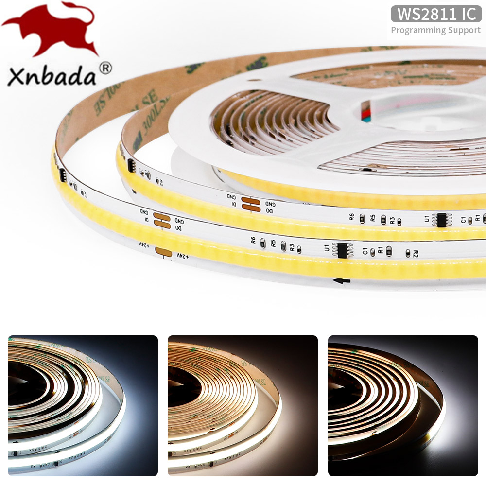 COB SPI WS2811 IC CCT LED Stri - đánh giá và giá Neopixel