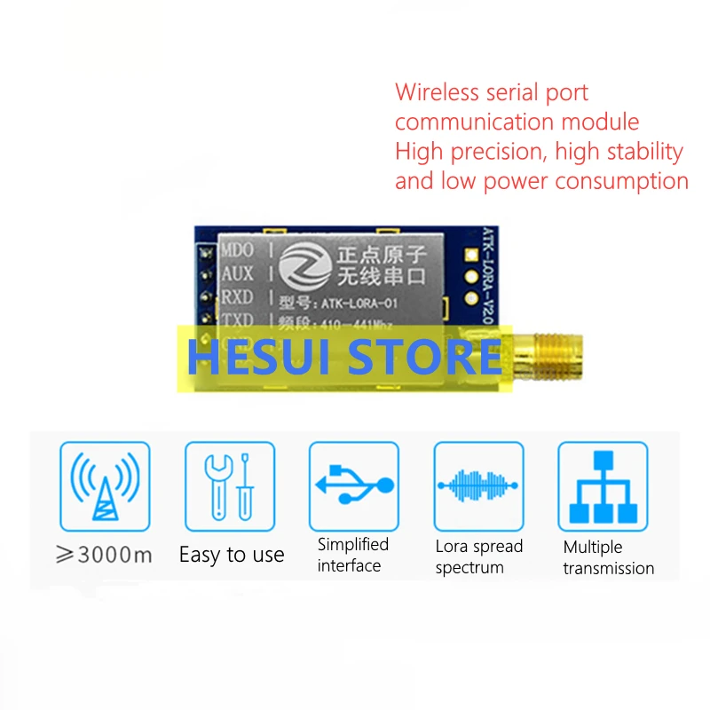 ATK-LORA-01 LORA module Wirele - đánh giá và giá Lora Sx1278