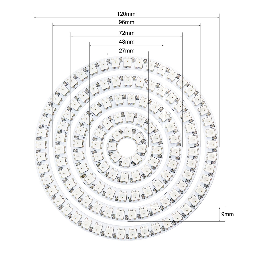 Vòng đèn LED WS2812b có thể đi - đánh giá và giá Ws2812B Strip 5V