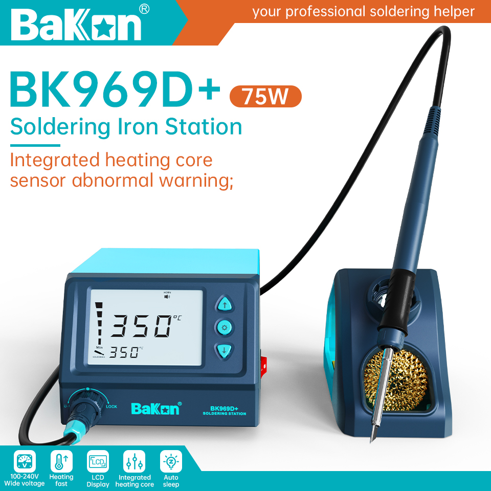 Bakon 75W BK969D+ Soldering St - đánh giá và giá Soldering Iron Temperature Probe