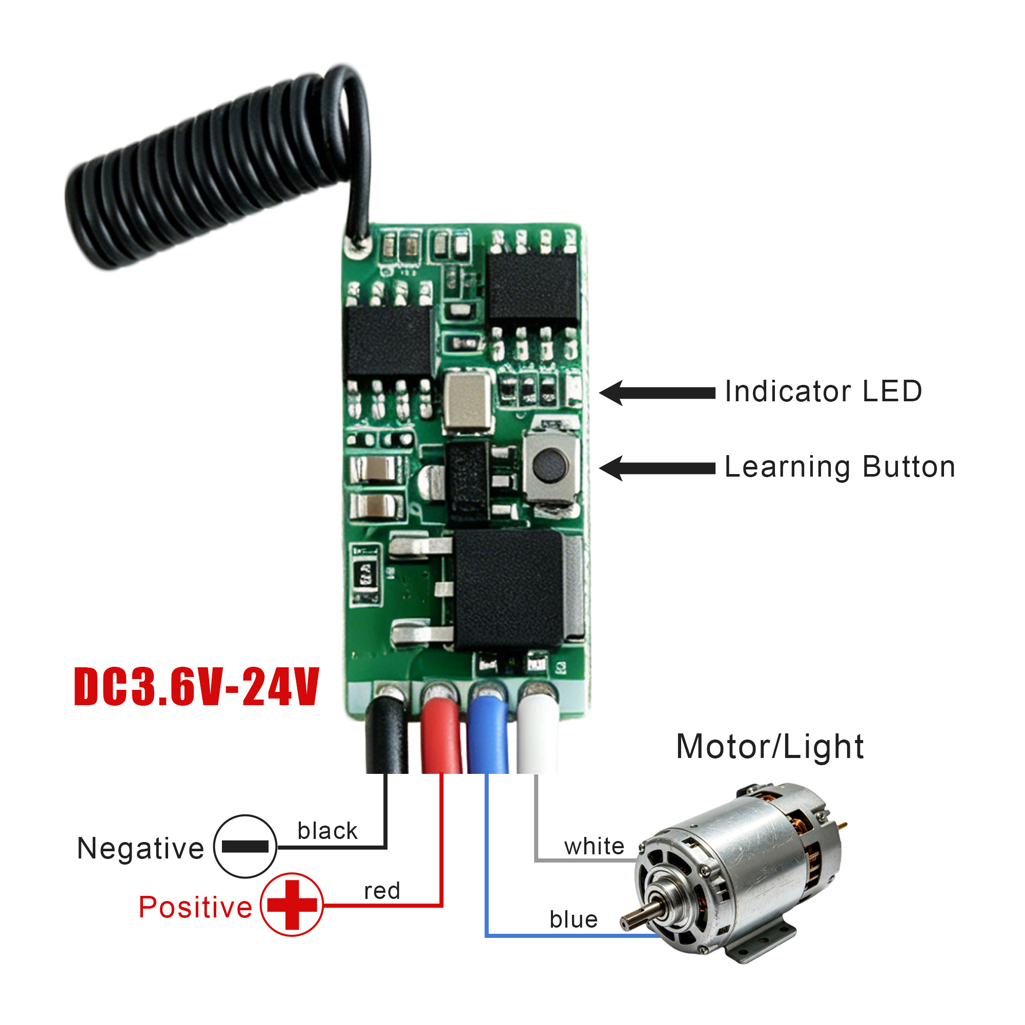DC 3.7V-24V 433MHz Mini Wirele - đánh giá và giá Ir Remote Module
