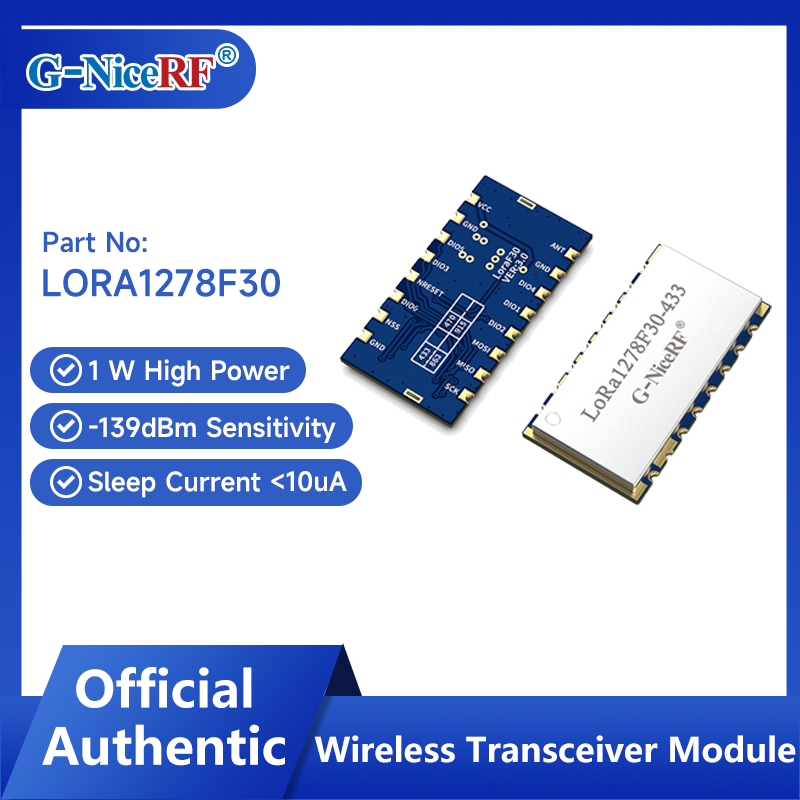 G-NiceRF | 2PCS LoRa1278F30 1W - đánh giá và giá Lora Sx1278