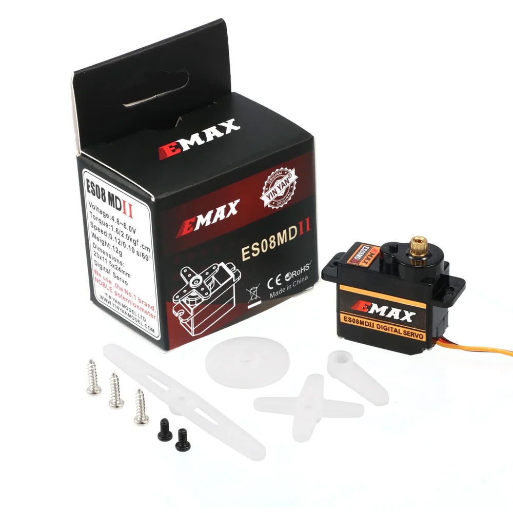 EMAX ES08MDII, ES08MD II, serv - đánh giá và giá Servo Sg90