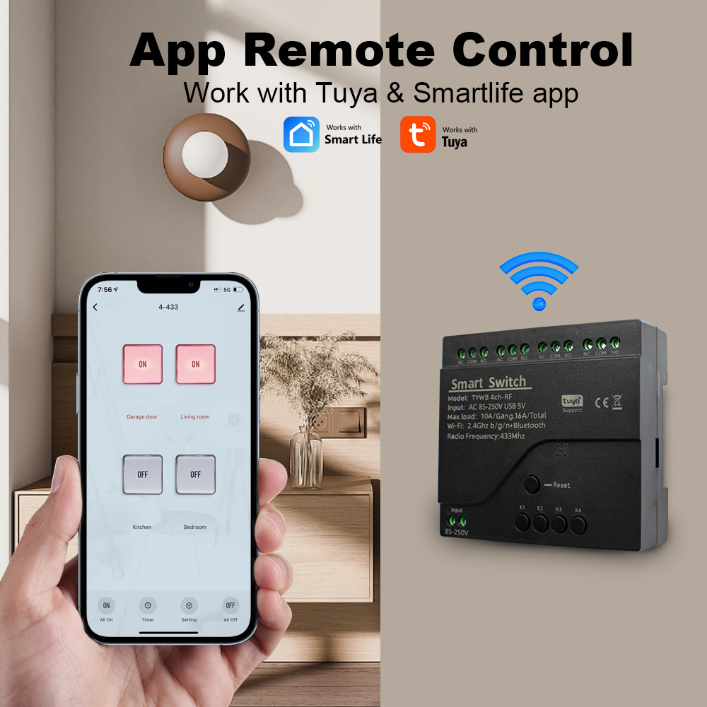 Mô-đun công tắc thông minh Wif - đánh giá và giá Relay Module 4 Channel