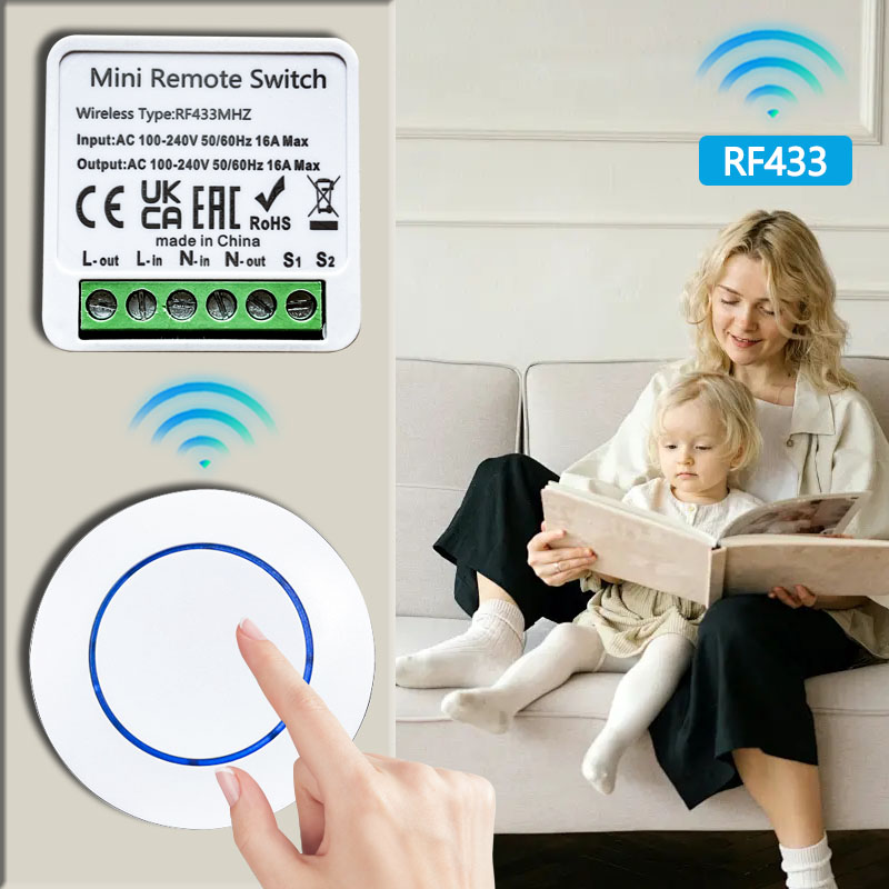 433HMz Wireless Light Switch 1 - đánh giá và giá Ir Remote Module