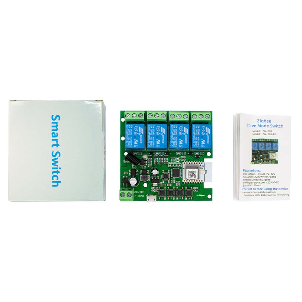 4CH Zigbee 3.0 Smart Home Rela - đánh giá và giá Relay Module 4 Channel