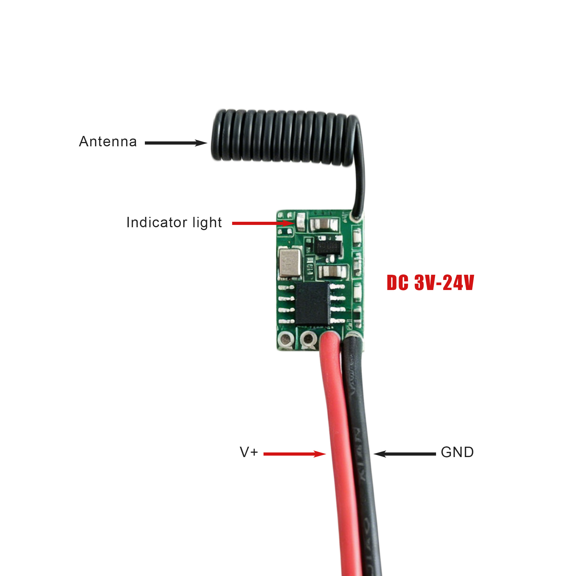 433.92MHz 3-24V Power-on Trigg - đánh giá và giá Ir Remote Module