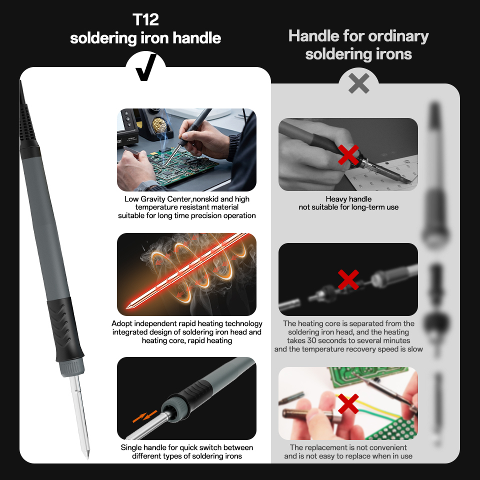 T12 Soldering Station BK969D+  - đánh giá và giá Soldering Iron Temperature Probe