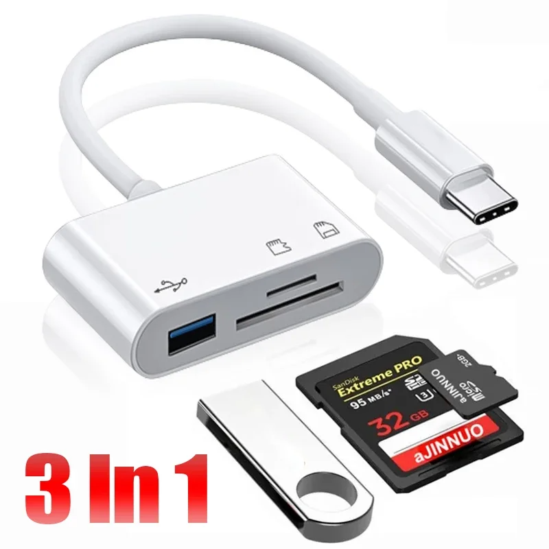 3 In 1 Type-c To USB C A OTG A - đánh giá và giá Sd Card Module