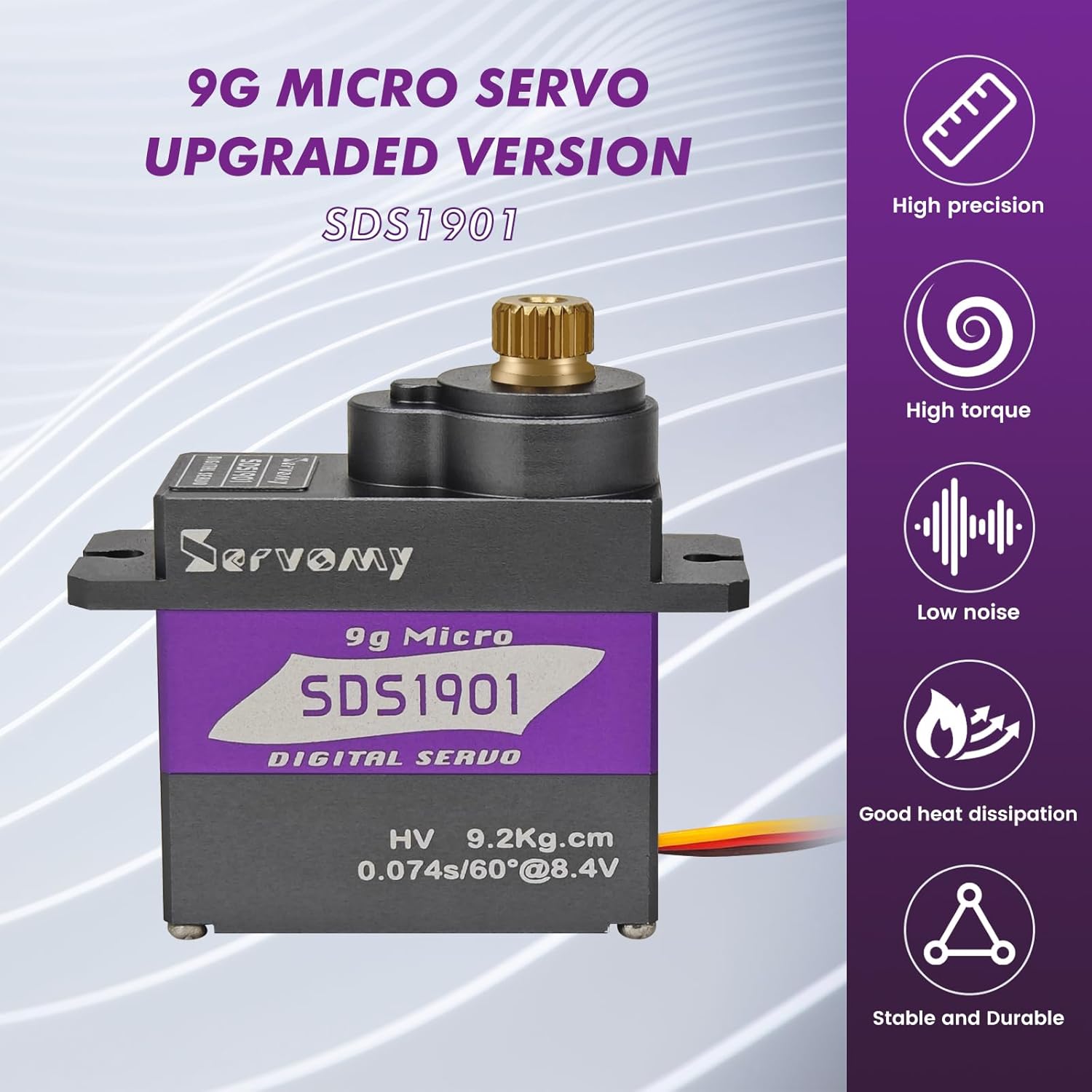 SERVOMY-SDS1901 Digital 9G Mic - đánh giá và giá Servo Sg90