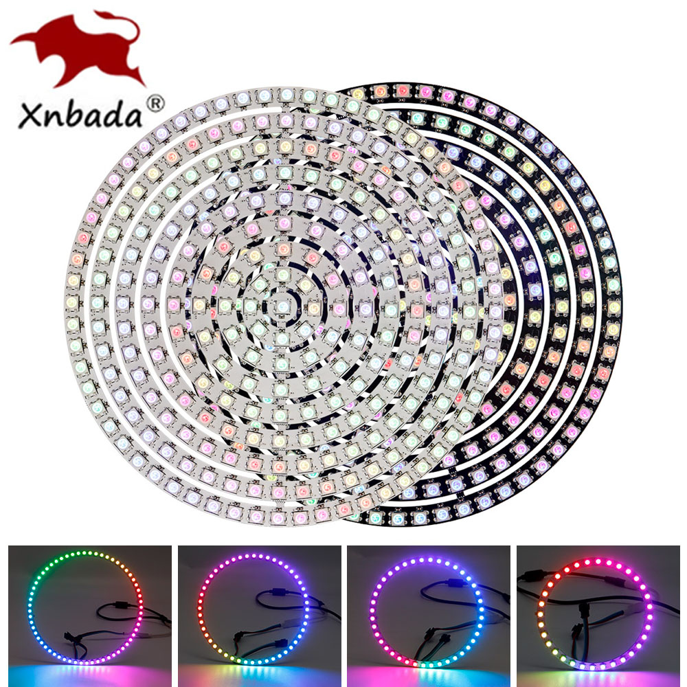 WS2812B RGBIC LED Ring Individ - đánh giá và giá Neopixel