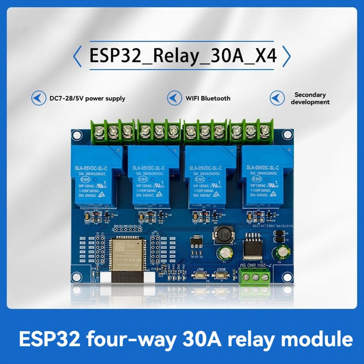 HDL 4 Channel Relay Module 30A - đánh giá và giá Relay Module 4 Channel