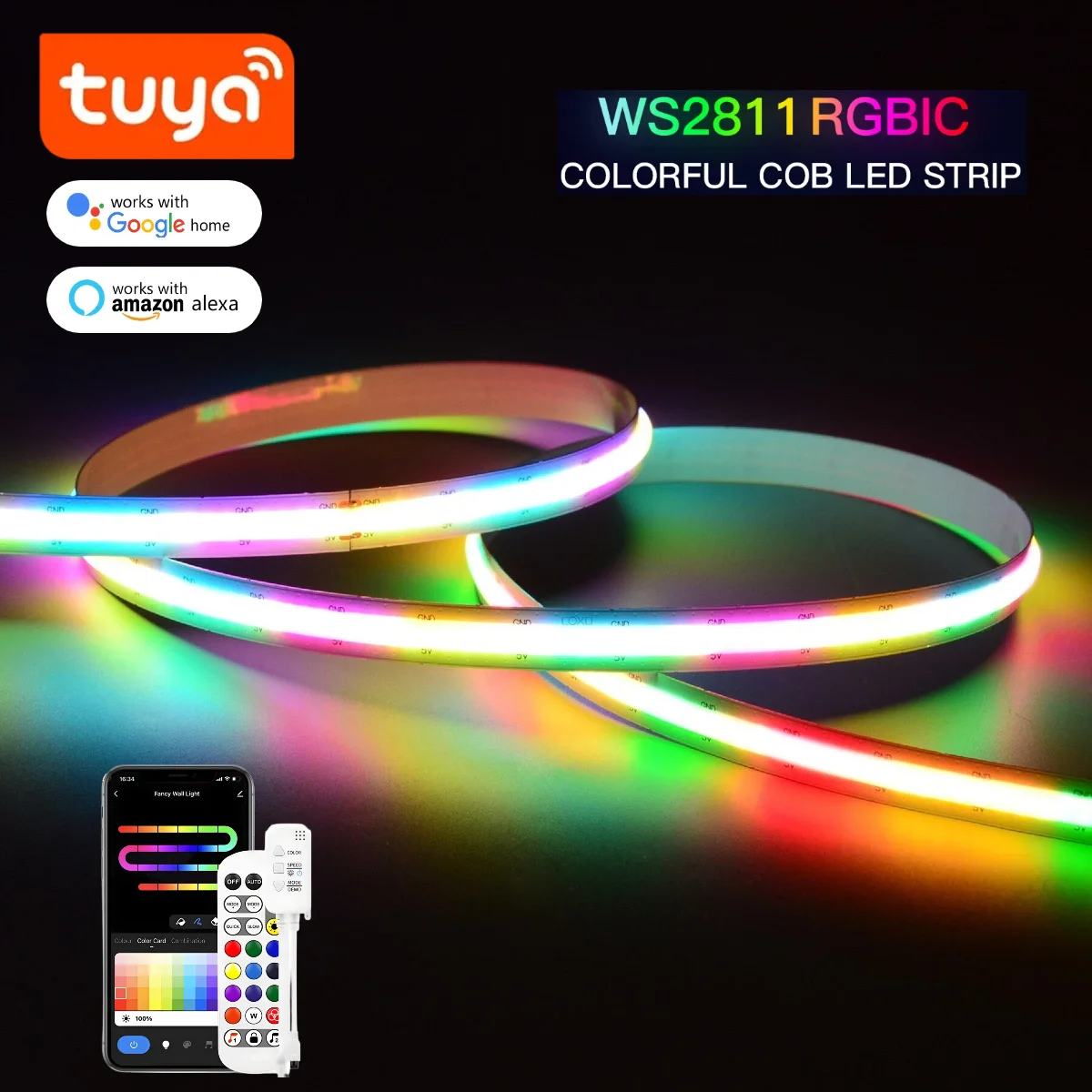 Smart TUYA WS2811 RGB IC Dream - đánh giá và giá Ws2812B Strip 5V