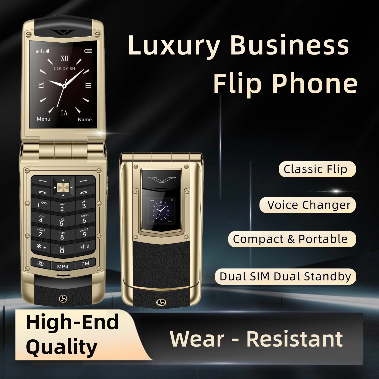 Luxury Metal Flip Phone for Me - đánh giá và giá Tft Display 2.4