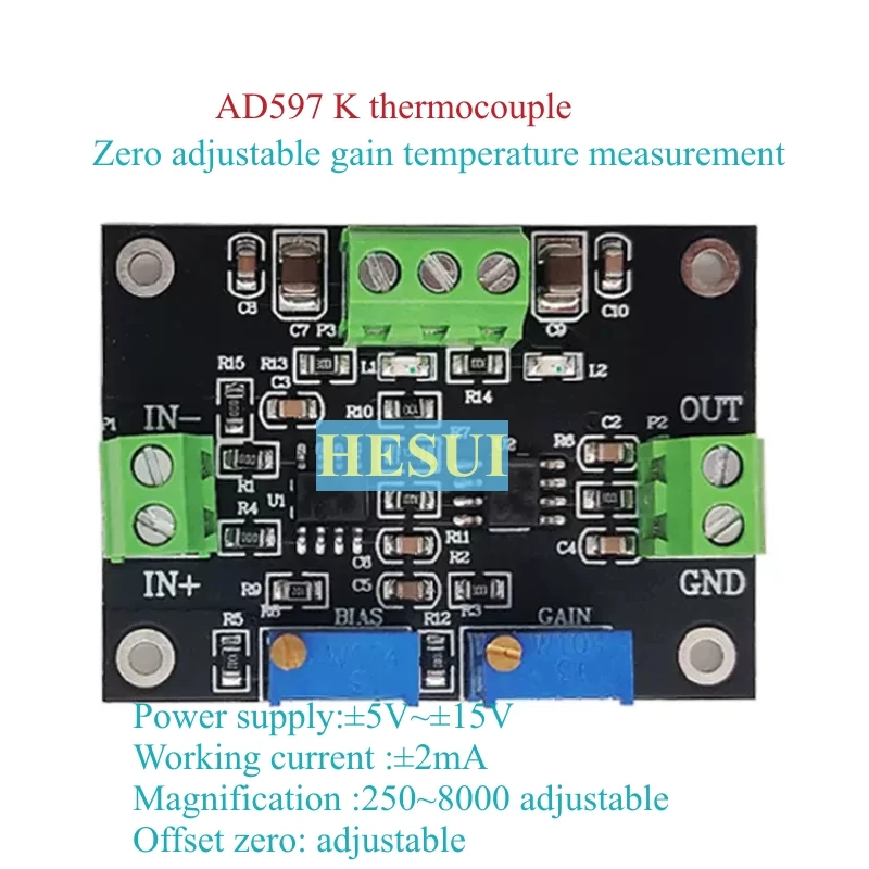 K-type thermocouple amplifier  - đánh giá và giá Thermocouple Module K Type