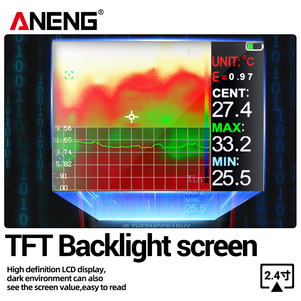 ANENG Thermal Imaging Multimet - đánh giá và giá Tft Display 2.4